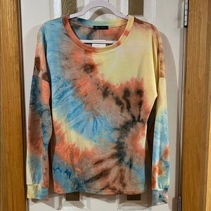 Colorful Tie-Dye Long Sleeve Tee